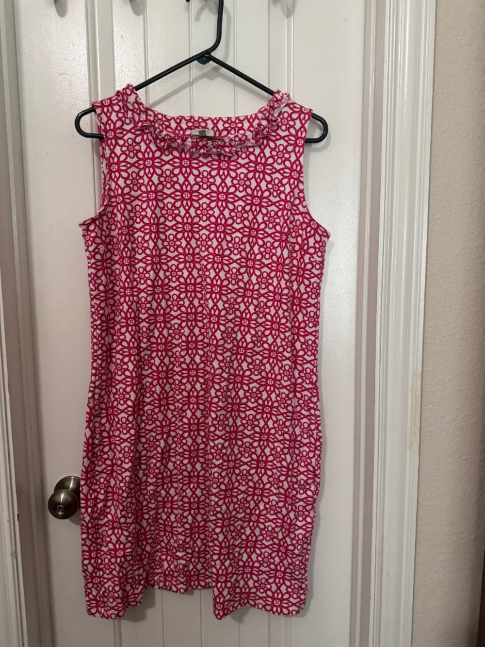 Talbots Pink & White sleeveless dress